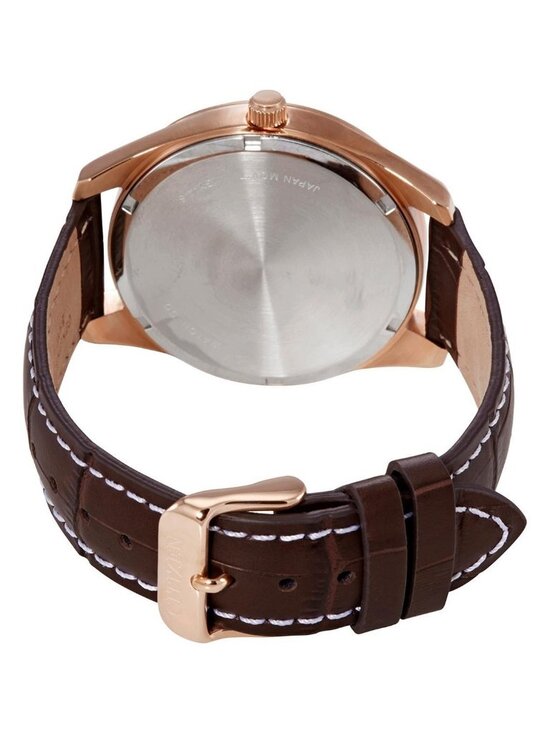 NWT Citizen Quartz Black Dial Brown Leather Ladies Watch main image 3